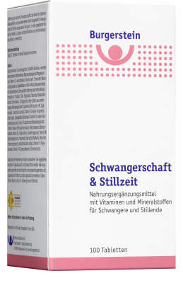 Burgerstein Schwangerschaft und Stillzeit in der Wartau Apotheke in Zürich-Höngg.